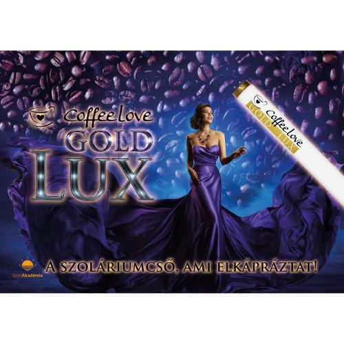 PLAKÁT- COFFEE LOVE GOLD LUX